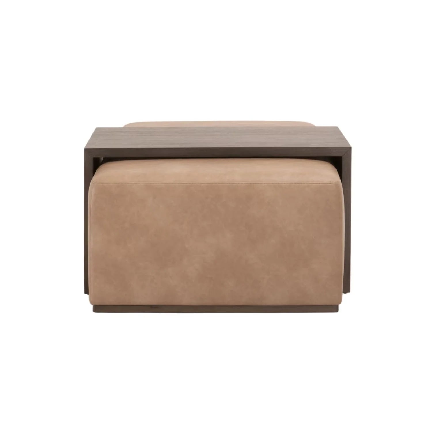 Luxury Dovetail Acacia Upholstered Rectangular Coffee Table Modern Italian Style for Villa