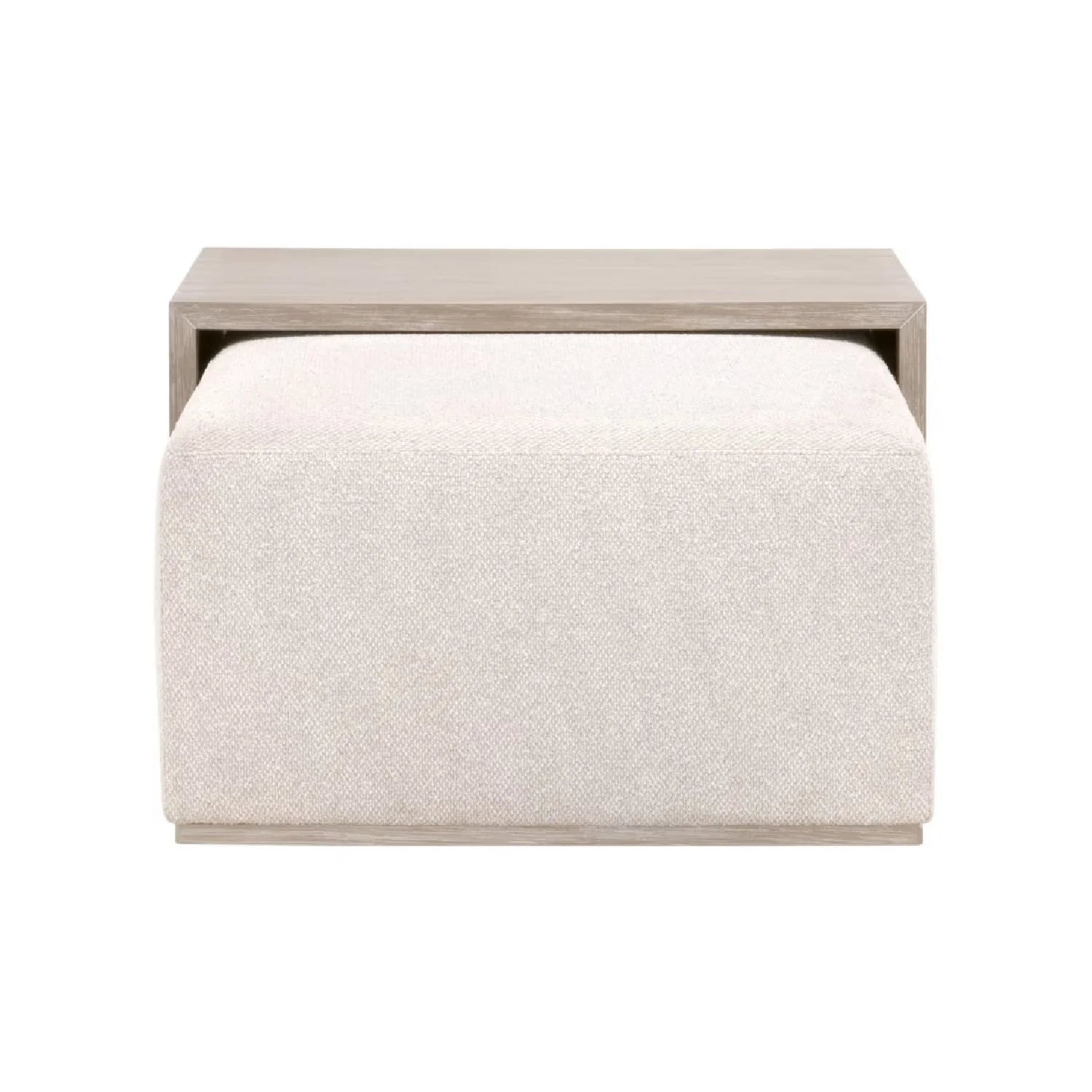 Luxury Dovetail Acacia Upholstered Rectangular Coffee Table Modern Italian Style for Villa