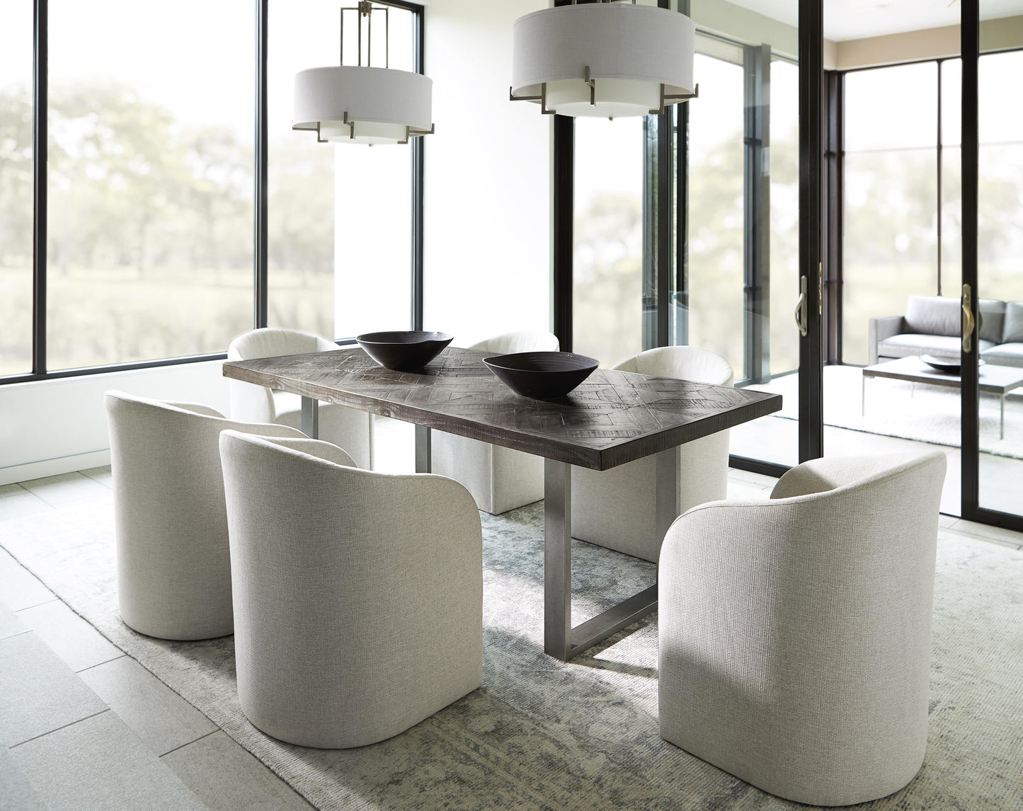 Luxury Draper Dining Table Modern Italian Style for Villa