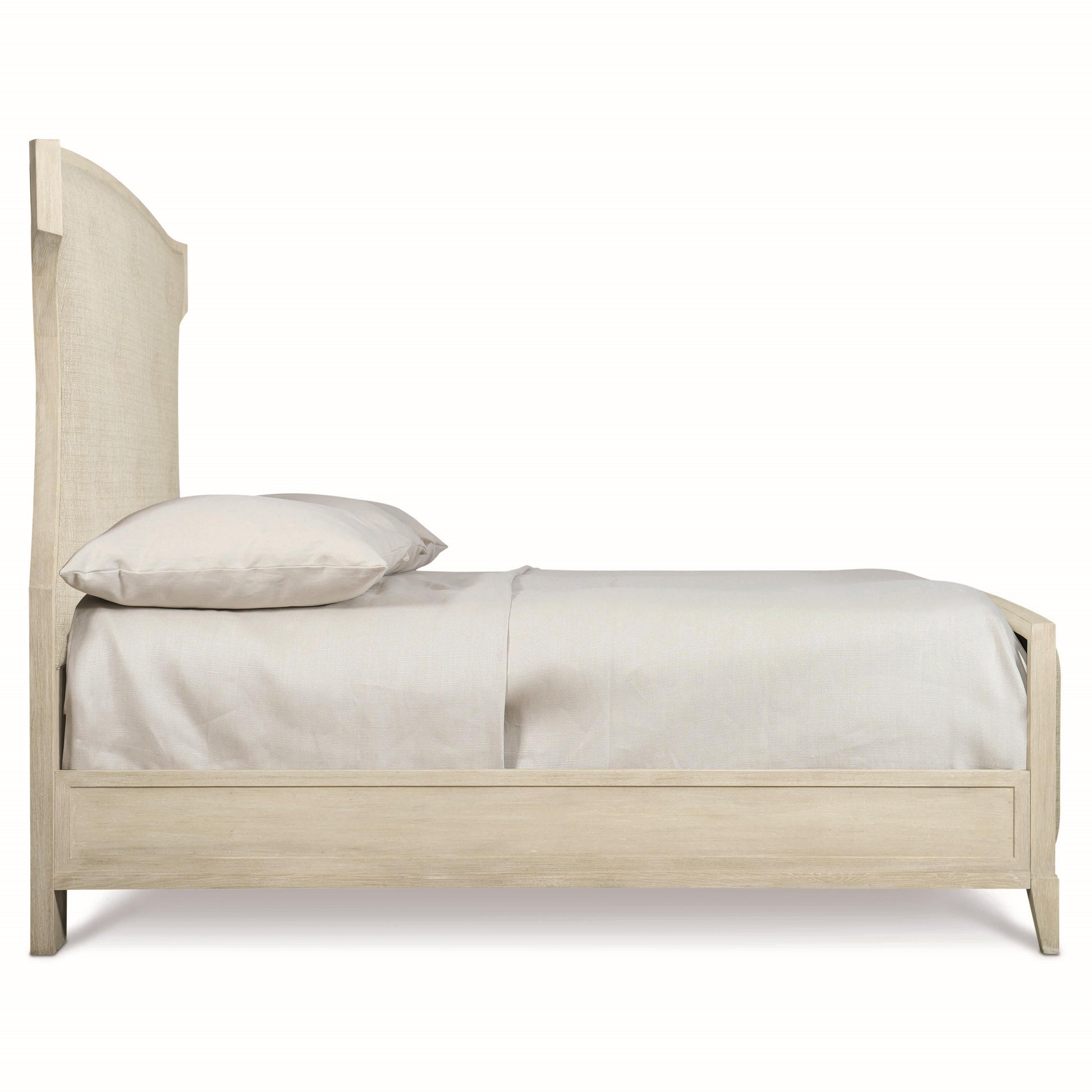Luxury East Hampton Fabric Panel Bed Modern Italian Style for Villa