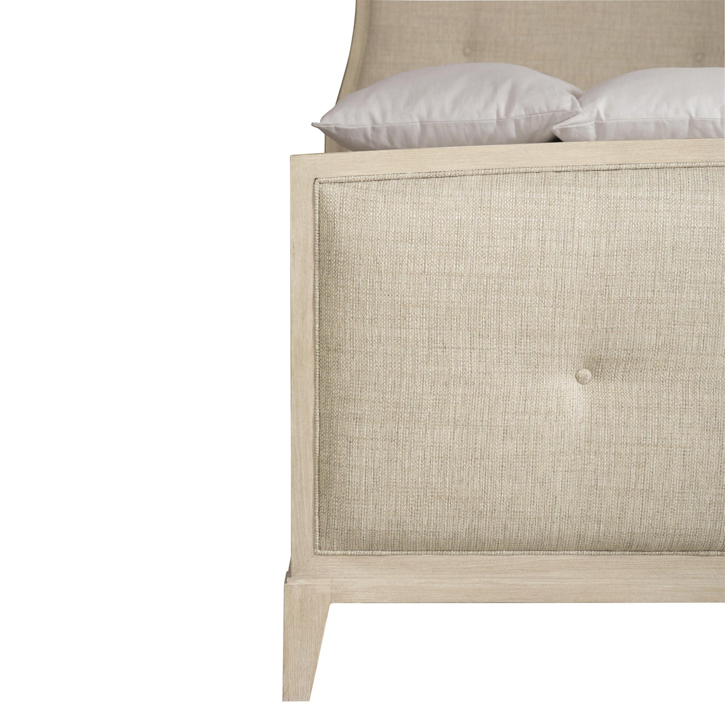Luxury East Hampton Fabric Panel Bed Modern Italian Style for Villa