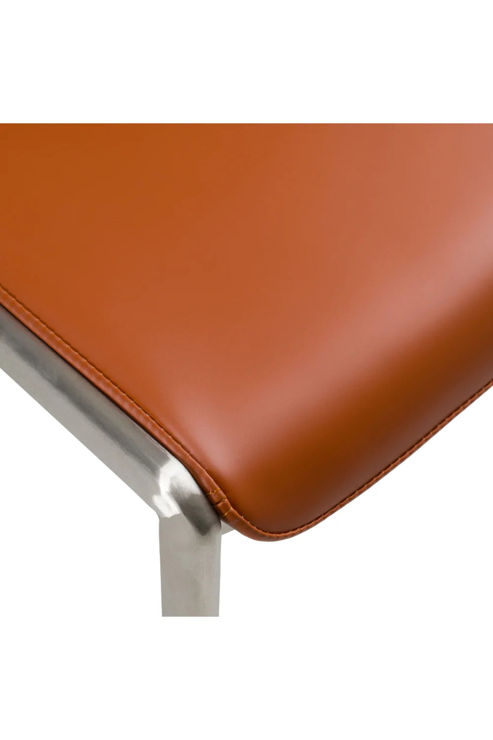 Luxury Eco-Leather Stackable Dining Chairs European Style for Villa