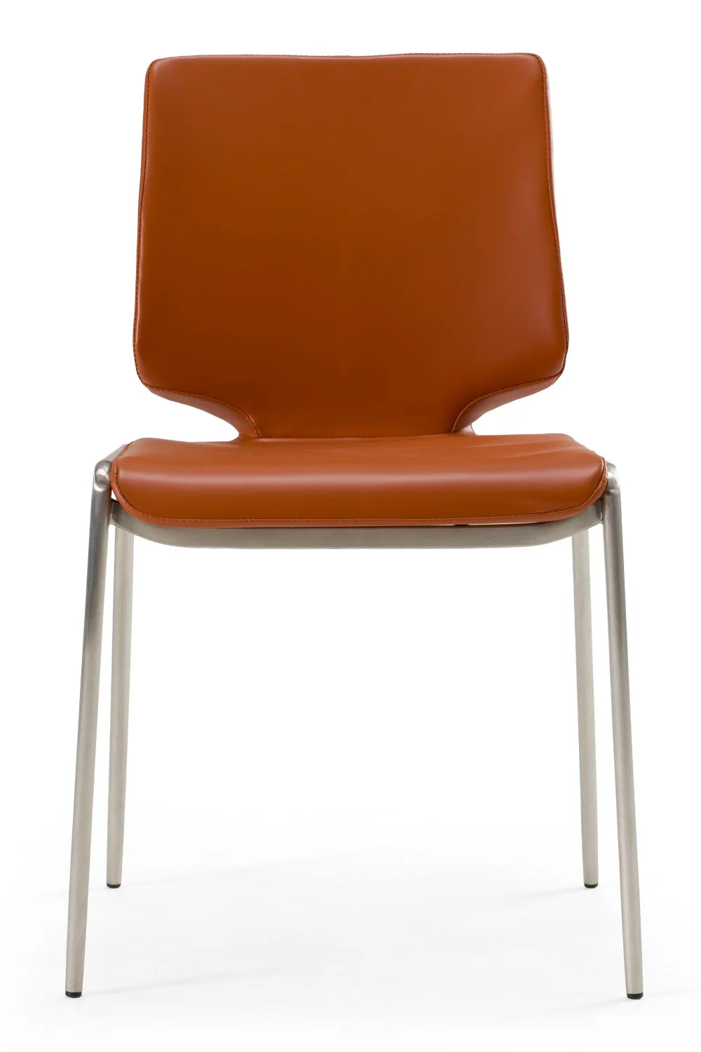 Luxury Eco-Leather Stackable Dining Chairs European Style for Villa