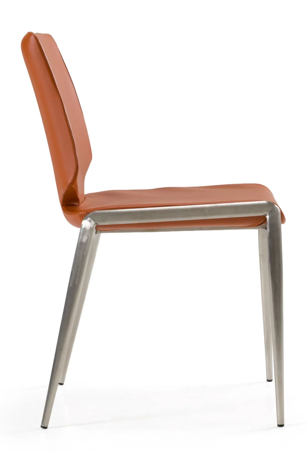 Luxury Eco-Leather Stackable Dining Chairs European Style for Villa