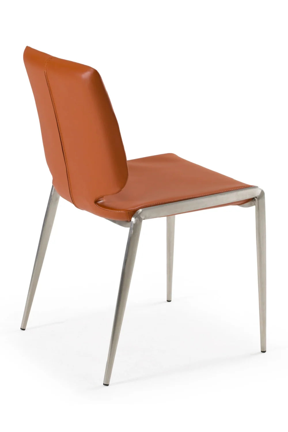 Luxury Eco-Leather Stackable Dining Chairs European Style for Villa