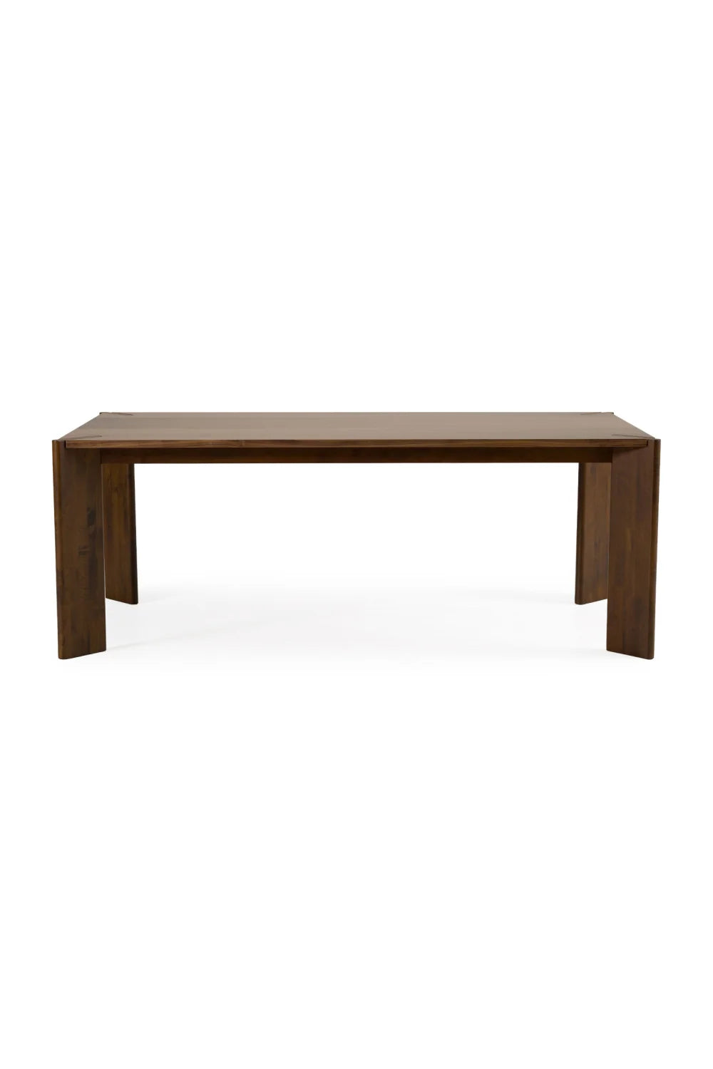 Luxury Edelman Walnut Rectangular Dining Table Modern Italian Style for Villa
