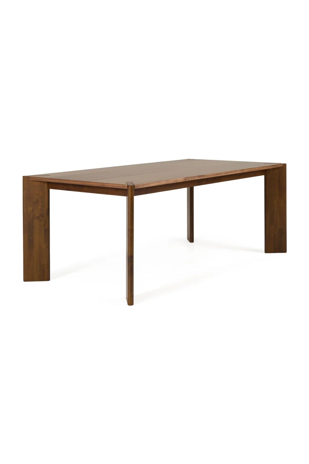 Luxury Edelman Walnut Rectangular Dining Table Modern Italian Style for Villa