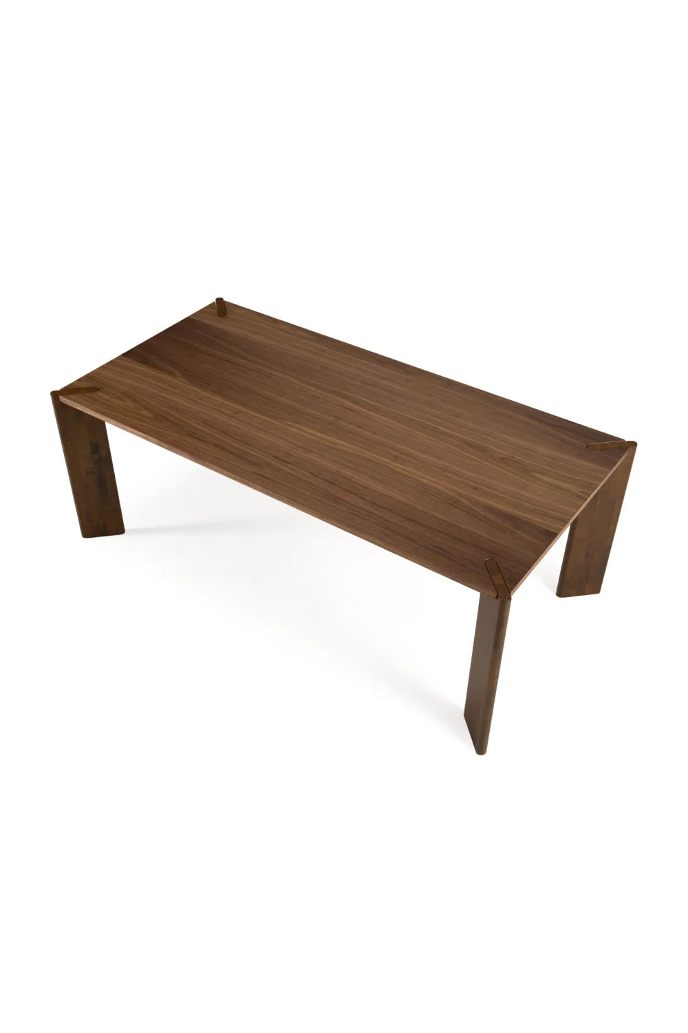 Luxury Edelman Walnut Rectangular Dining Table Modern Italian Style for Villa