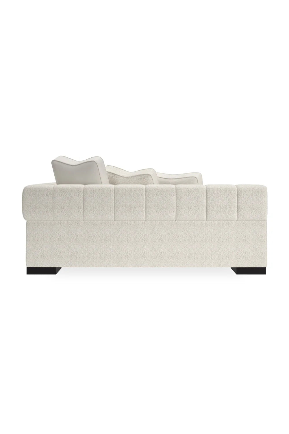 Luxury Edge White Sectional Sofa Modern Italian Style for Villa