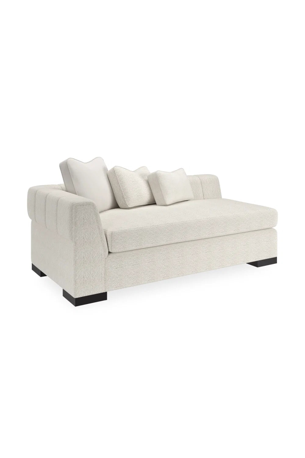 Luxury Edge White Sectional Sofa Modern Italian Style for Villa