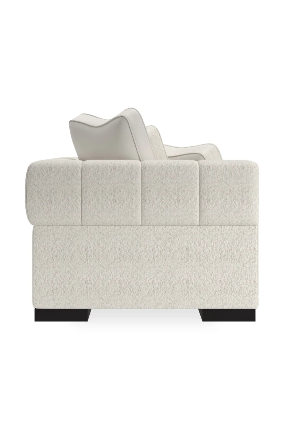 Luxury Edge White Sectional Sofa Modern Italian Style for Villa