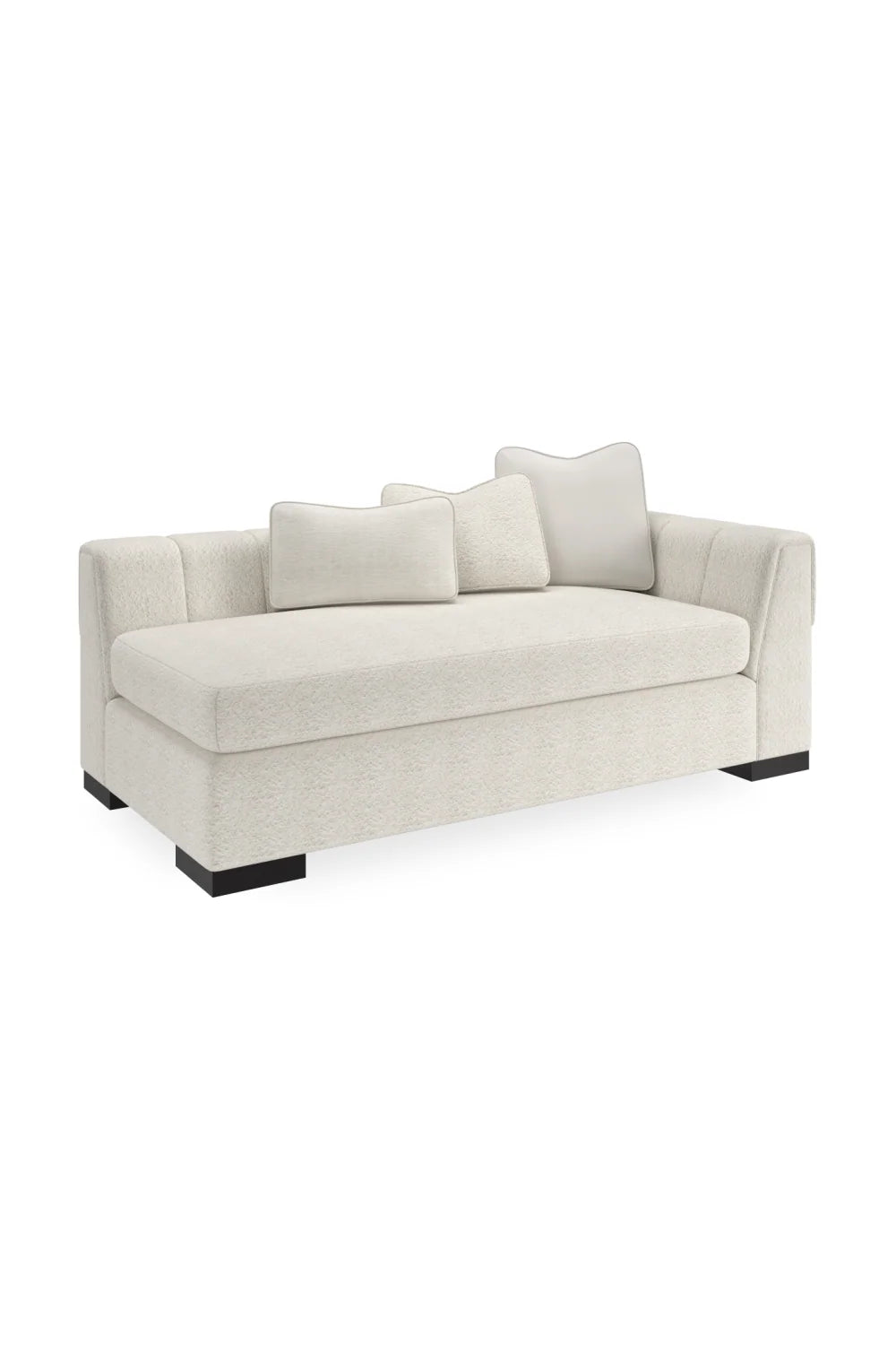Luxury Edge White Sectional Sofa Modern Italian Style for Villa
