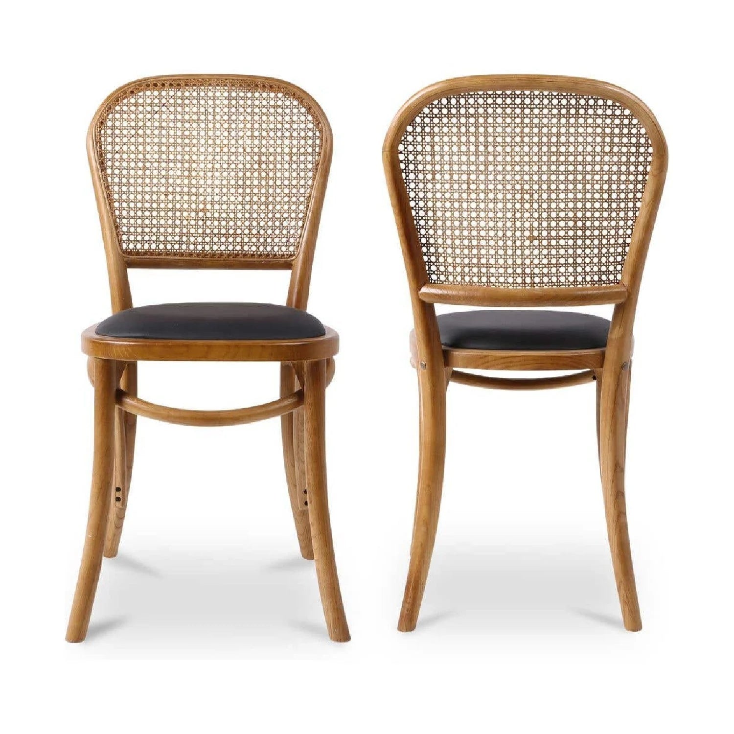 Luxury Elm Rattan Modern Dining Chair European Style for Villa