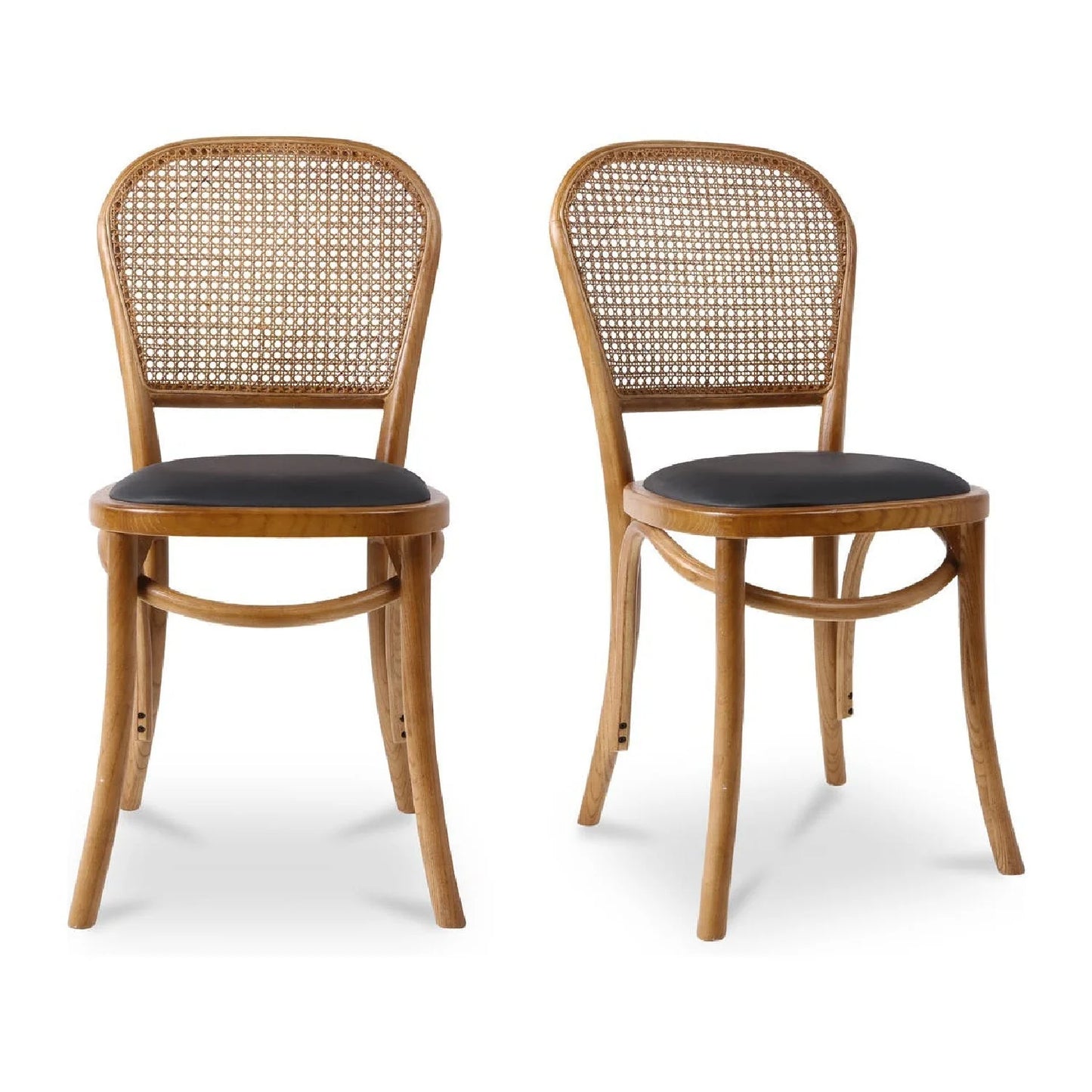 Luxury Elm Rattan Modern Dining Chair European Style for Villa