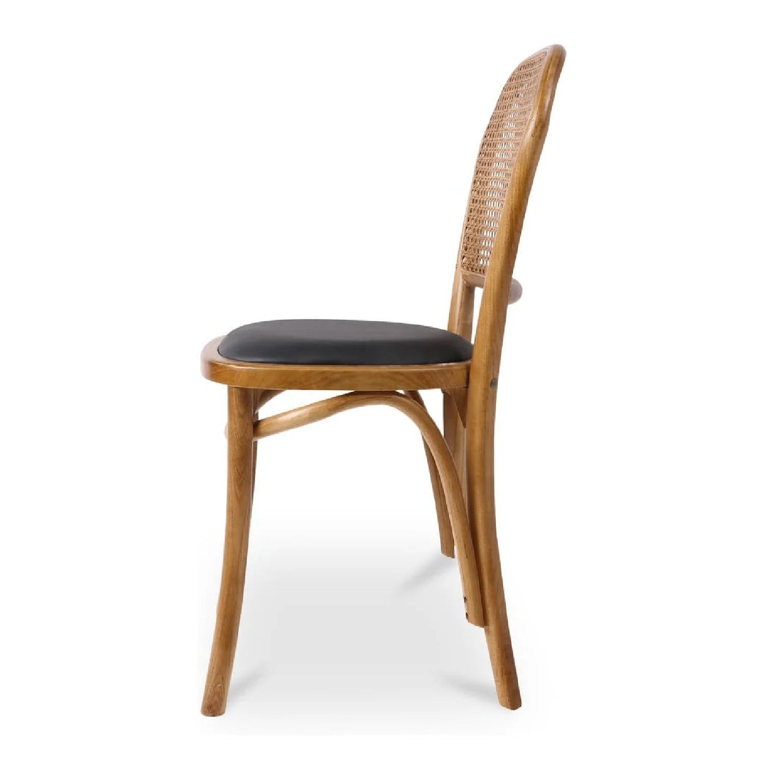 Luxury Elm Rattan Modern Dining Chair European Style for Villa