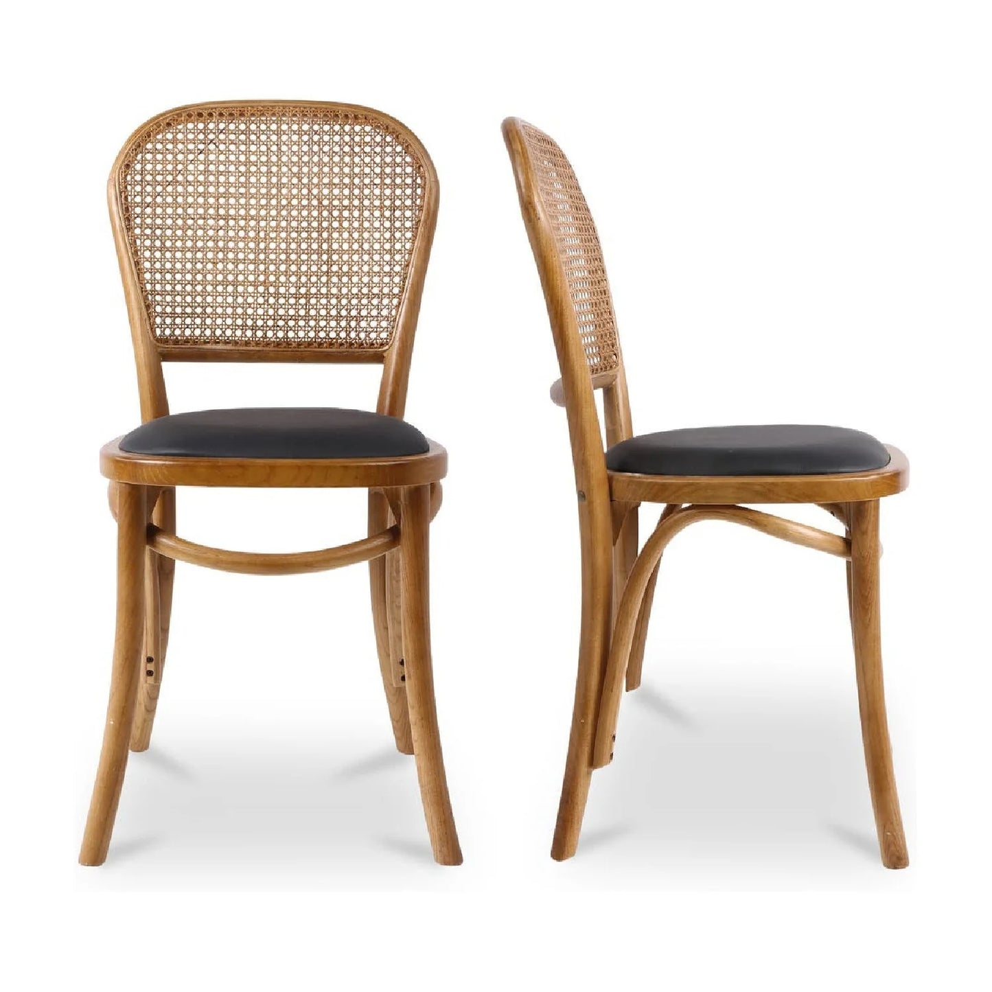 Luxury Elm Rattan Modern Dining Chair European Style for Villa