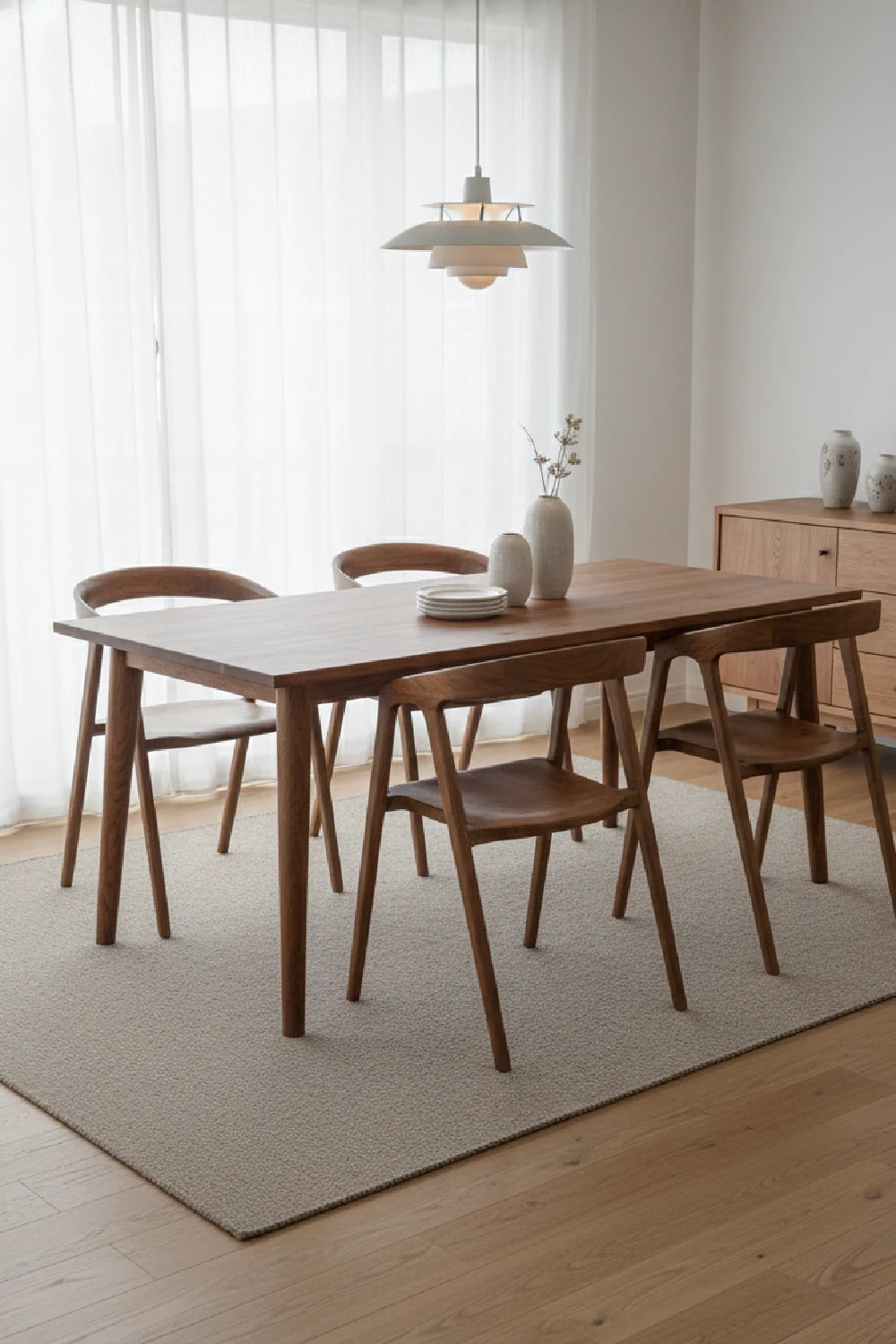 Luxury Elm Wood Modern Dining Chair European Style for Villa