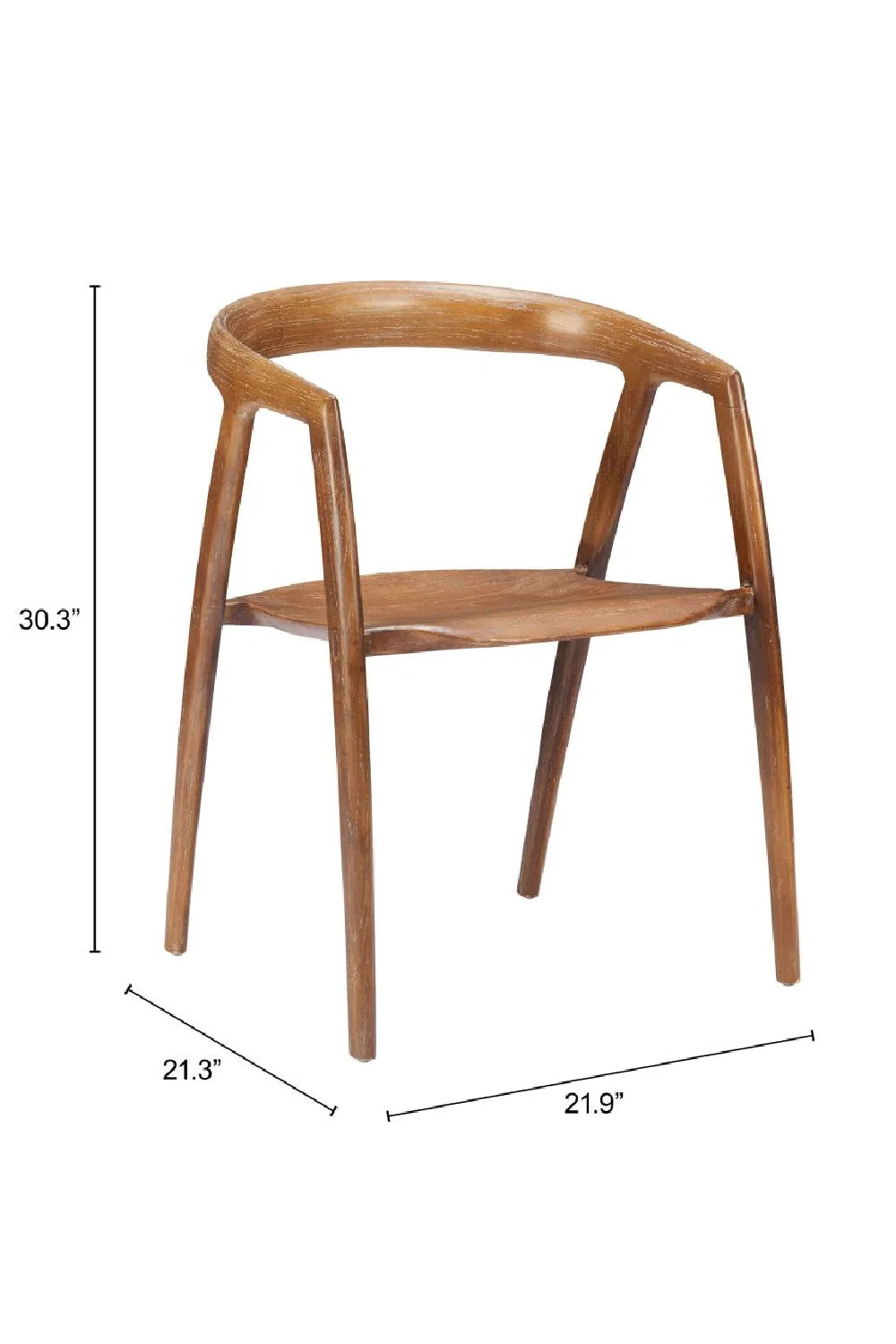 Luxury Elm Wood Modern Dining Chair European Style for Villa