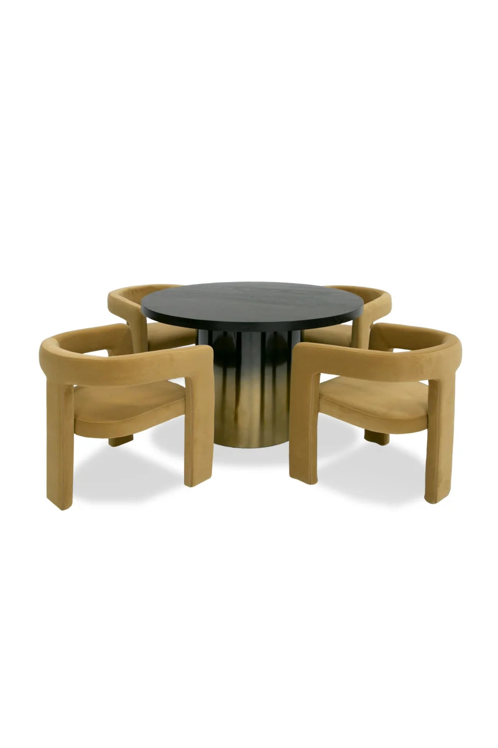 Luxury Elmira Ash Round Dining Table Modern Italian Style for Villa