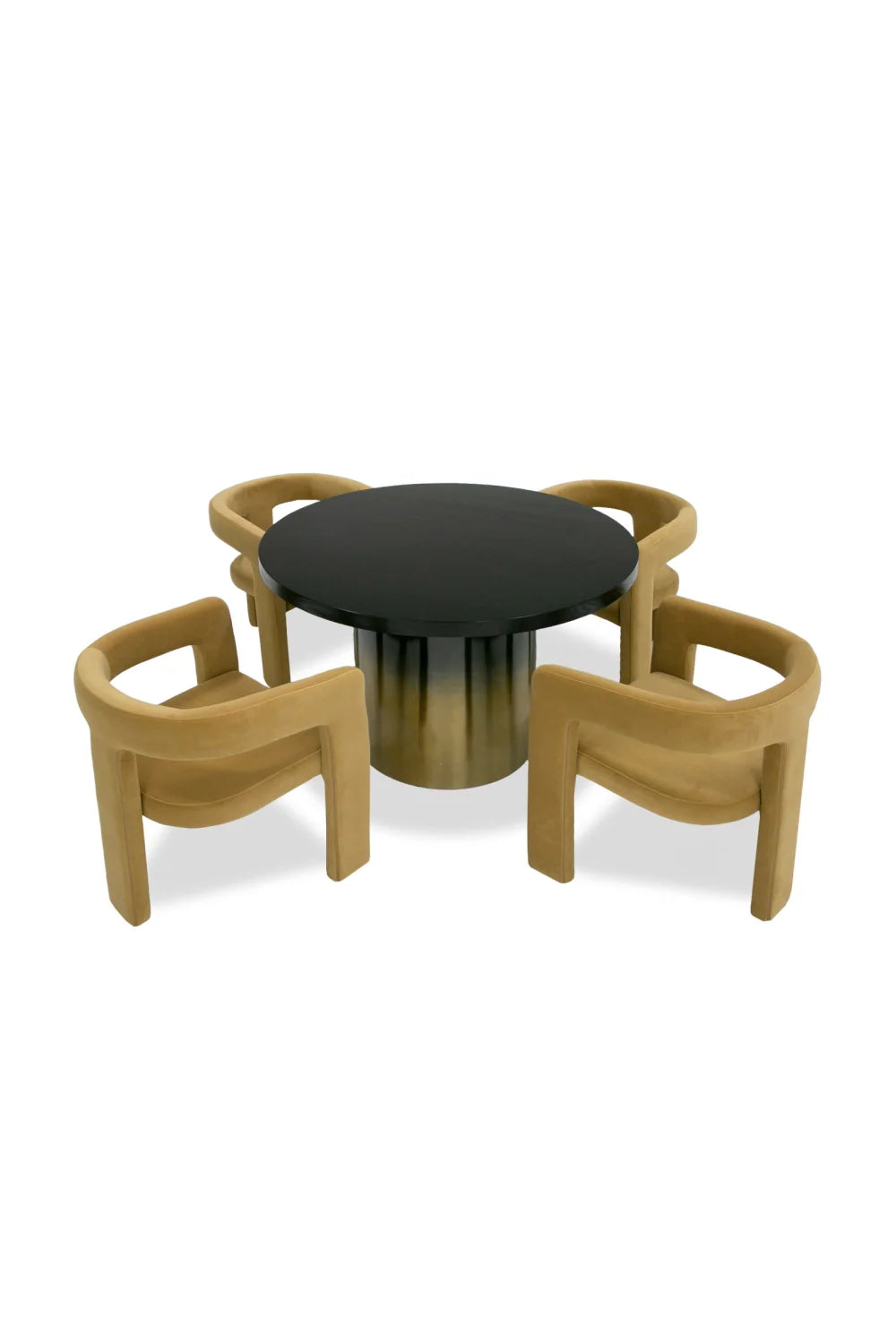 Luxury Elmira Ash Round Dining Table Modern Italian Style for Villa
