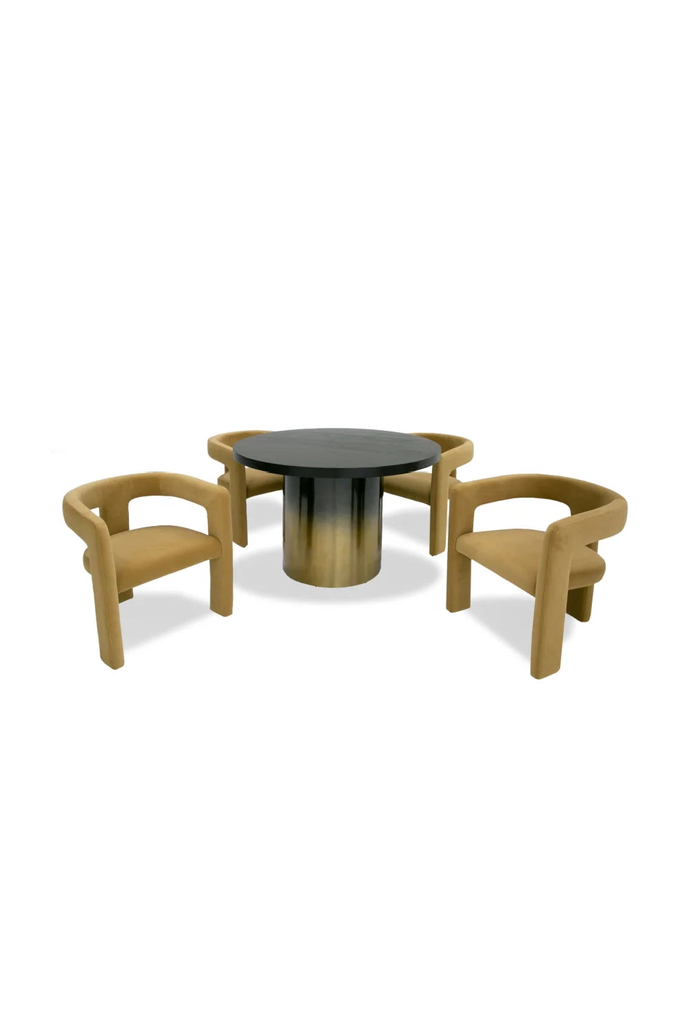 Luxury Elmira Ash Round Dining Table Modern Italian Style for Villa