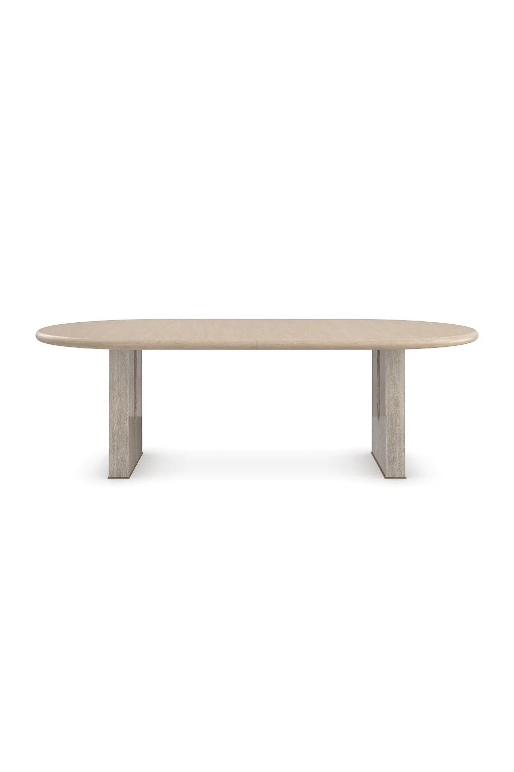 Luxury Emphasis Oval Oak Dining Table Modern Italian Style for Villa