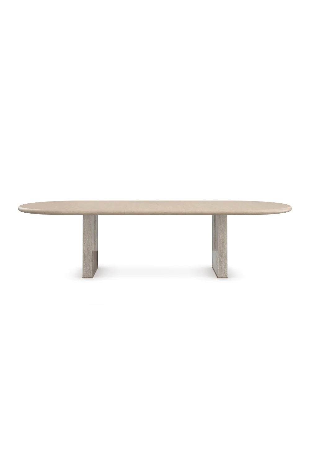 Luxury Emphasis Oval Oak Dining Table Modern Italian Style for Villa