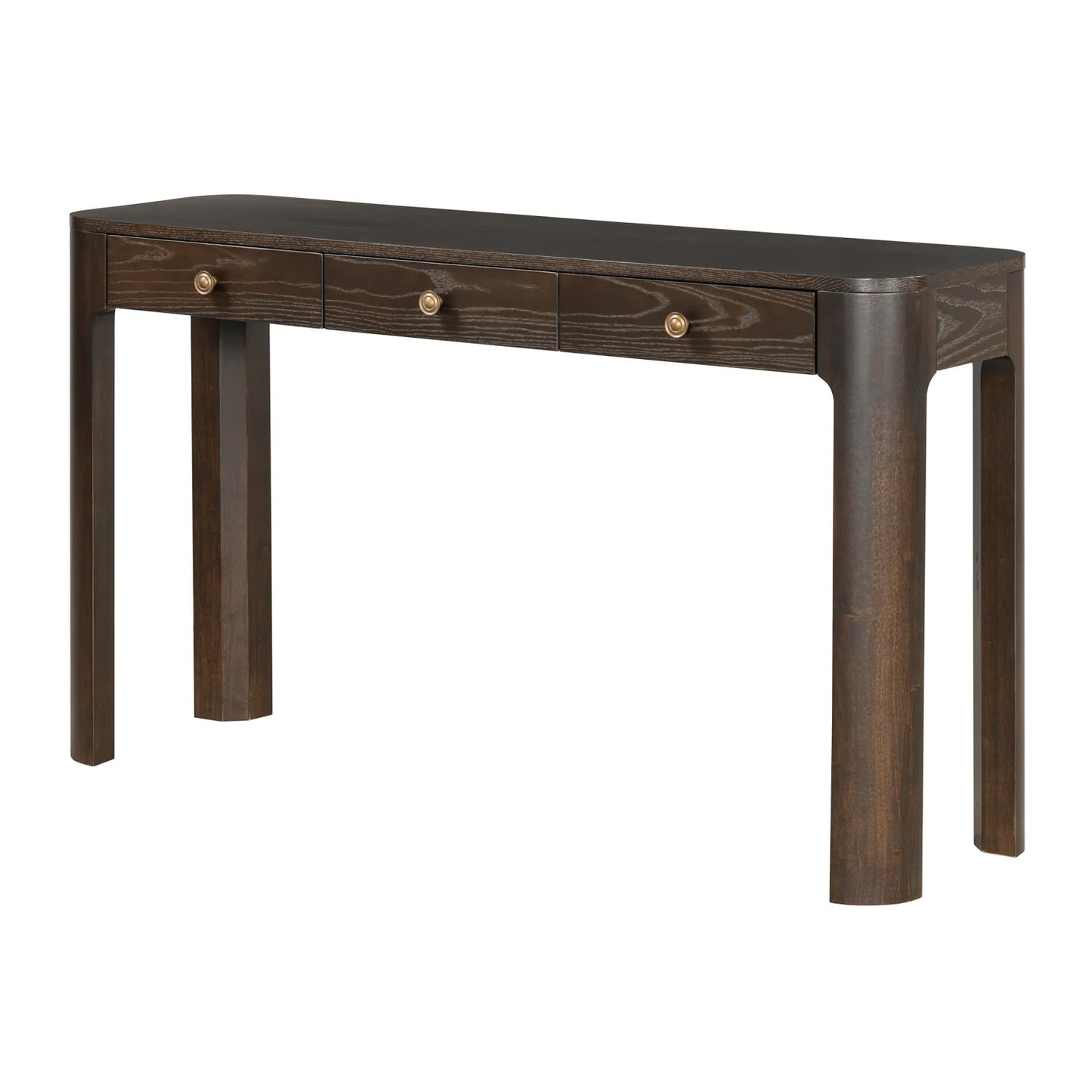 Luxury Espresso Wooden Console Table Modern Italian Style for Villa