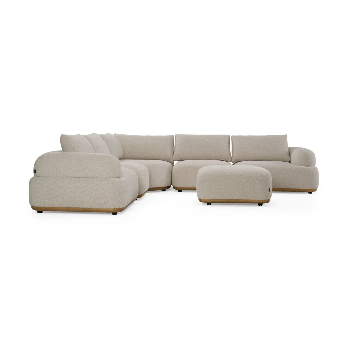Luxury Evans Fabric Modular Sectional Sofa Modern Italian Style for Villa