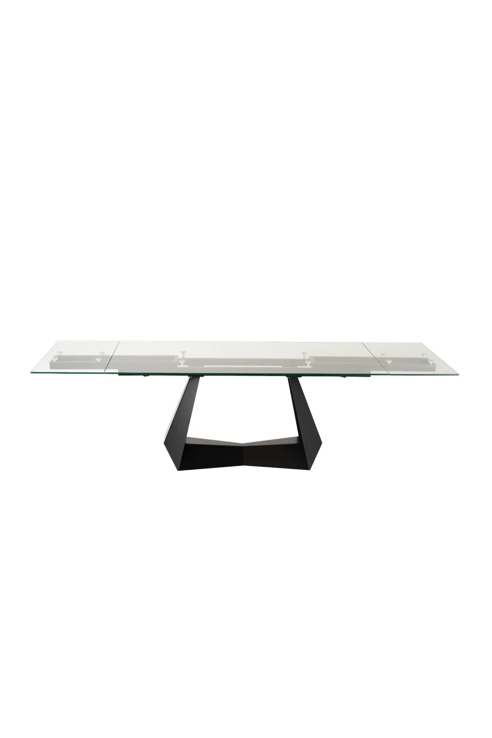 Luxury Extendable Glass Dining Table Modern Italian Style for Villa