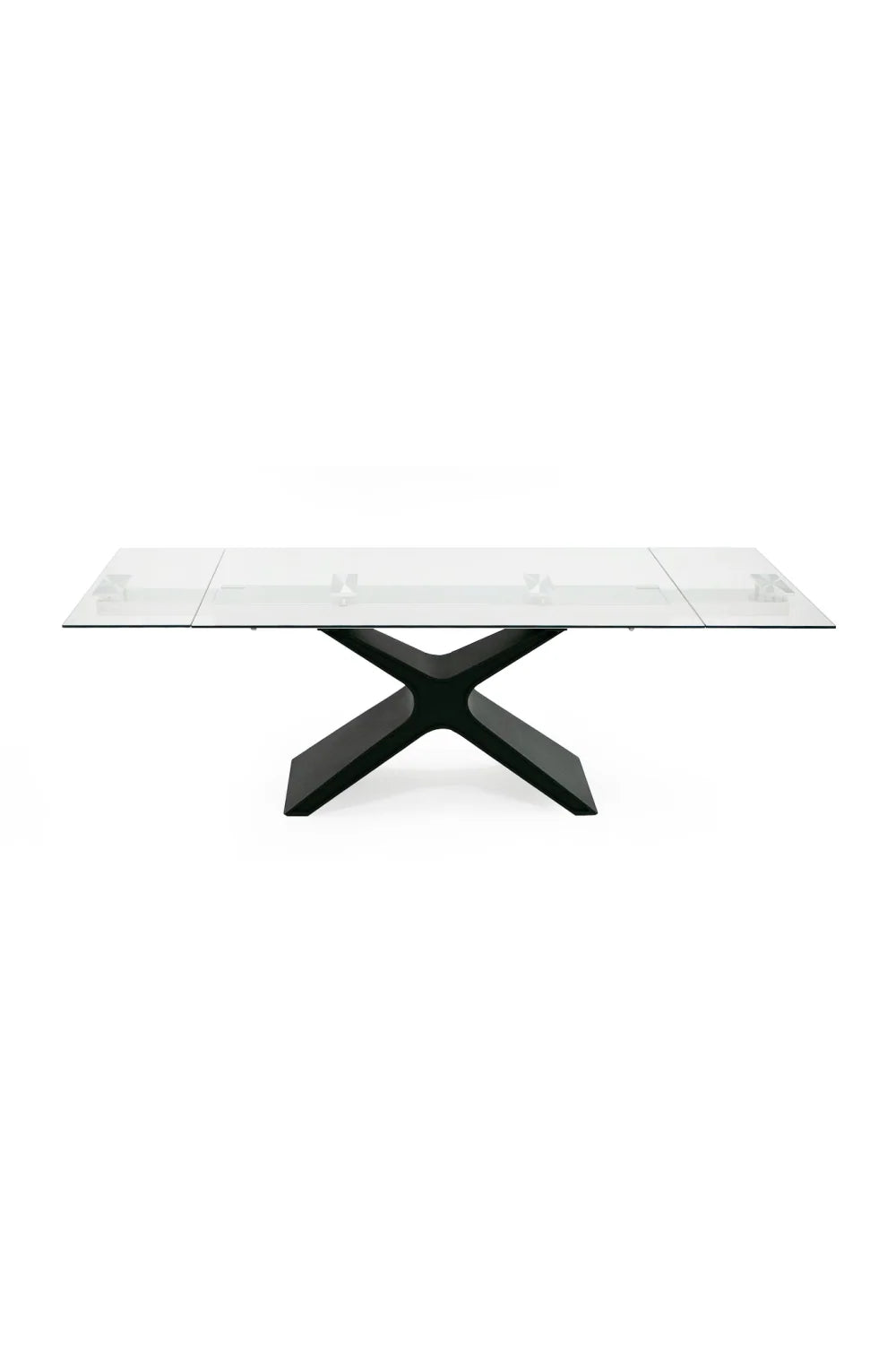 Luxury Extendable Glass Dining Table Modern Italian Style for Villa