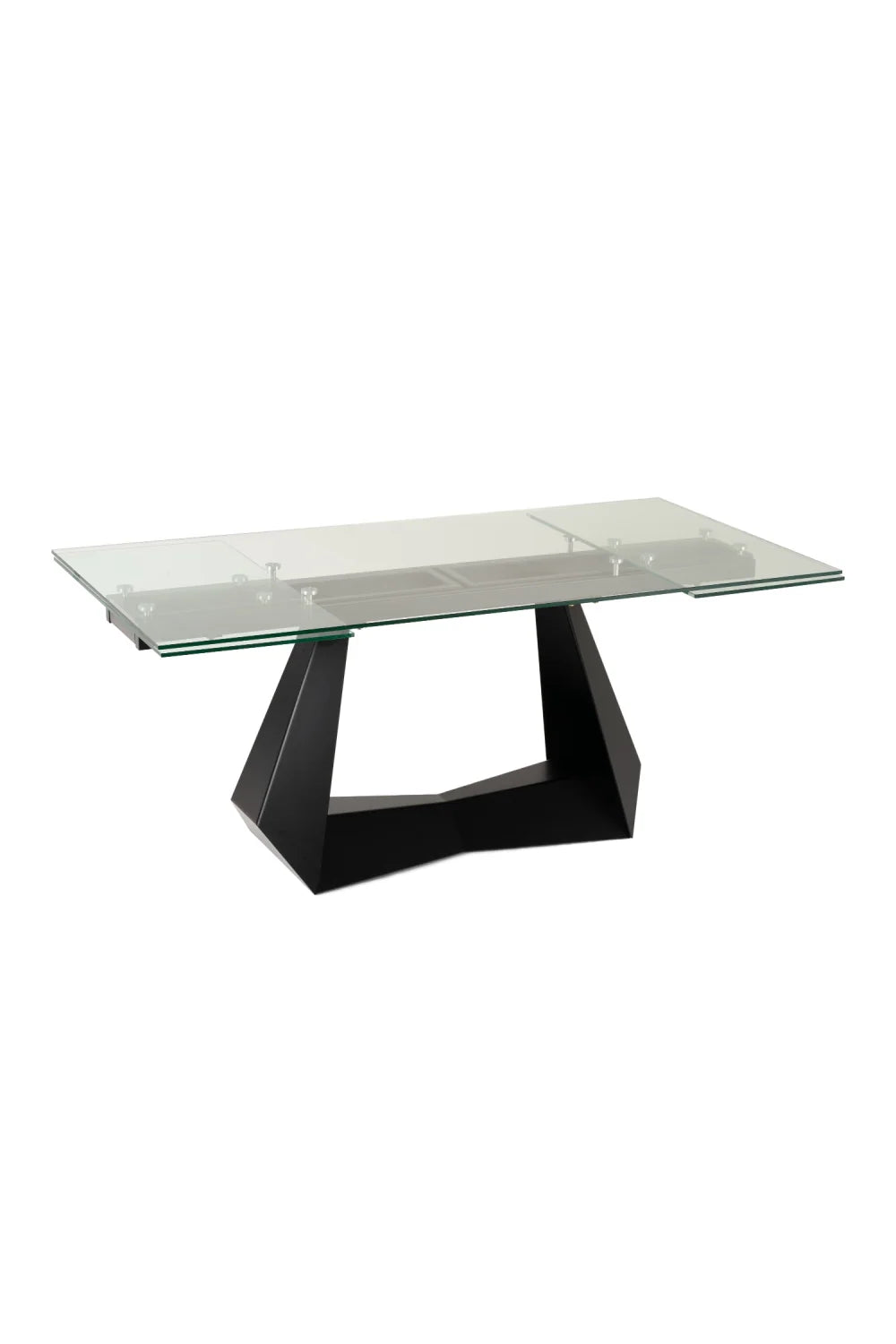 Luxury Extendable Glass Dining Table Modern Italian Style for Villa