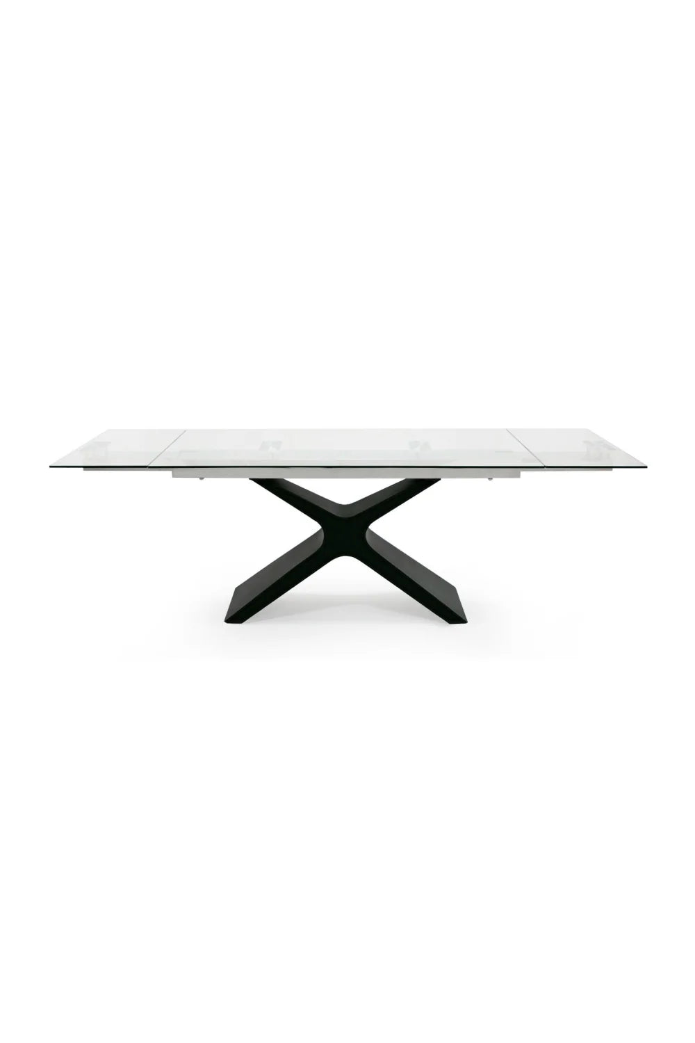 Luxury Extendable Glass Dining Table Modern Italian Style for Villa