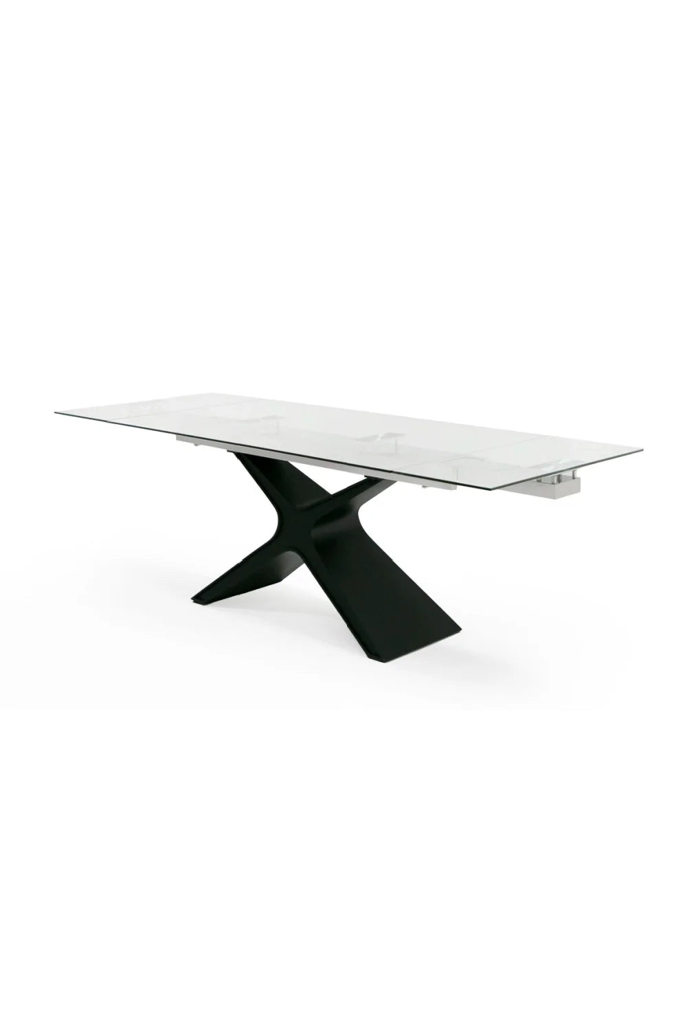 Luxury Extendable Glass Dining Table Modern Italian Style for Villa