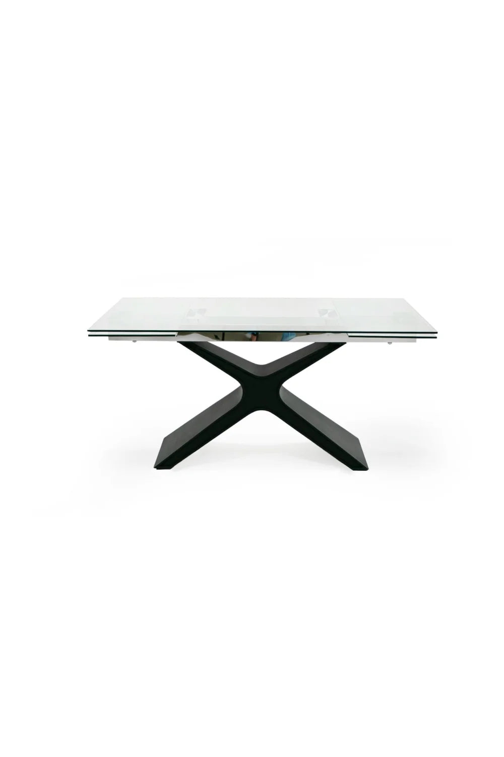 Luxury Extendable Glass Dining Table Modern Italian Style for Villa