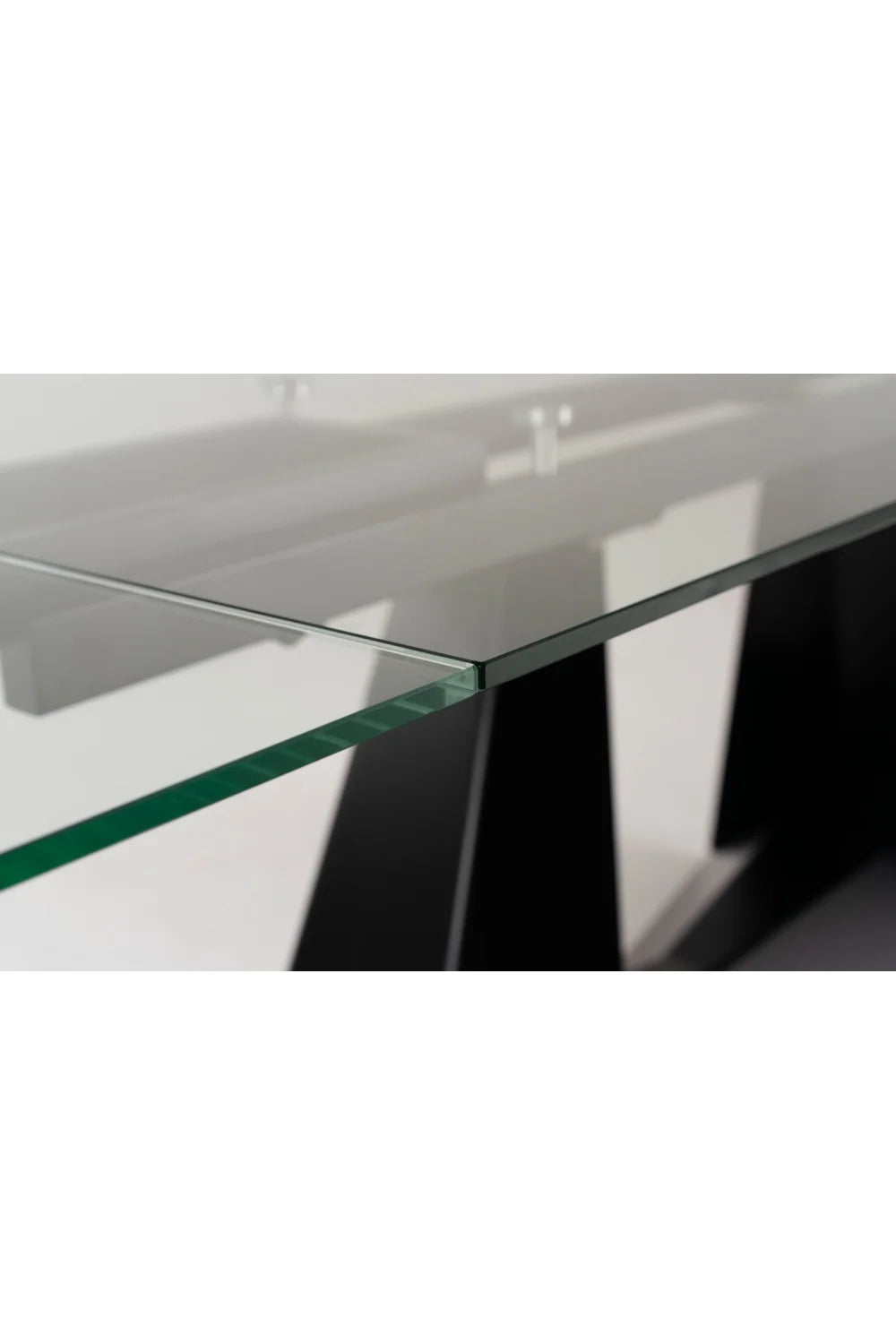Luxury Extendable Glass Dining Table Modern Italian Style for Villa