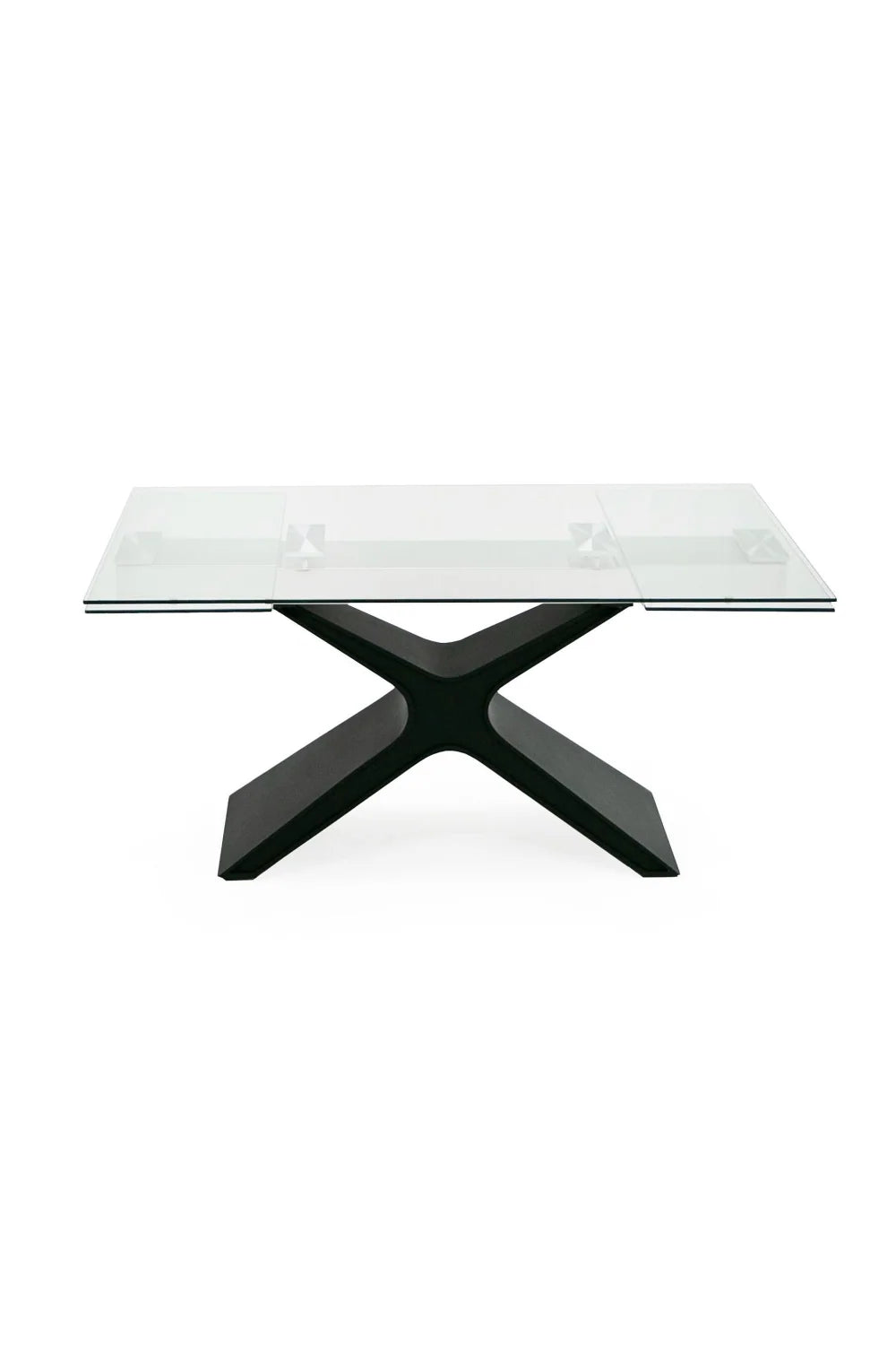 Luxury Extendable Glass Dining Table Modern Italian Style for Villa