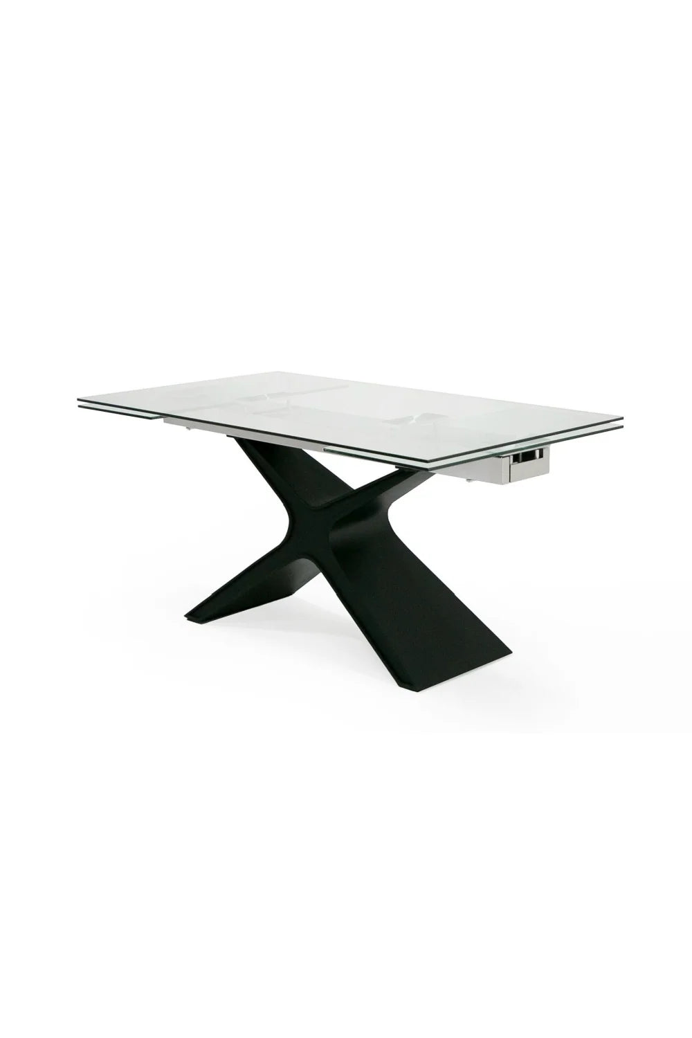 Luxury Extendable Glass Dining Table Modern Italian Style for Villa