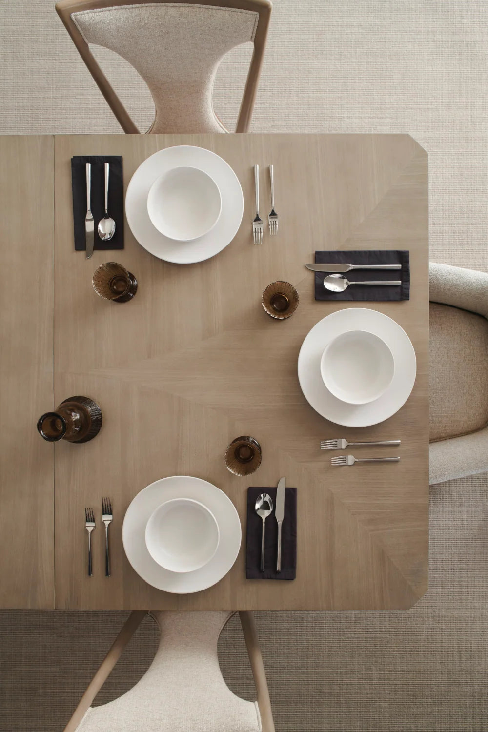 Luxury Extendable Wood Dining Table Modern Italian Style for Villa