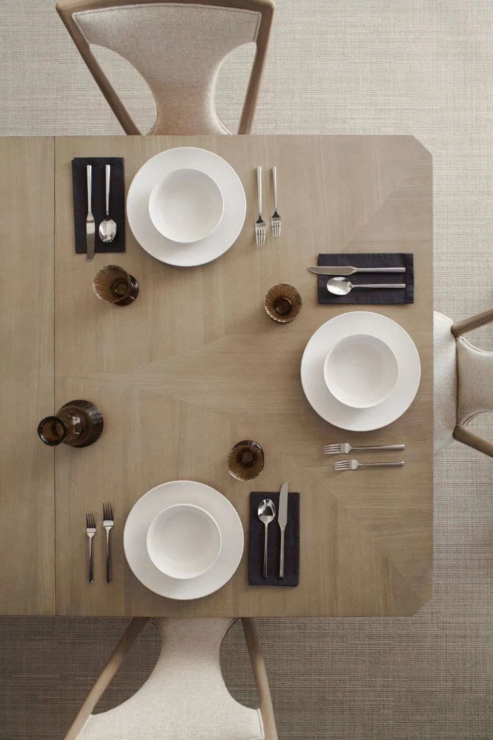 Luxury Extendable Wood Dining Table Modern Italian Style for Villa