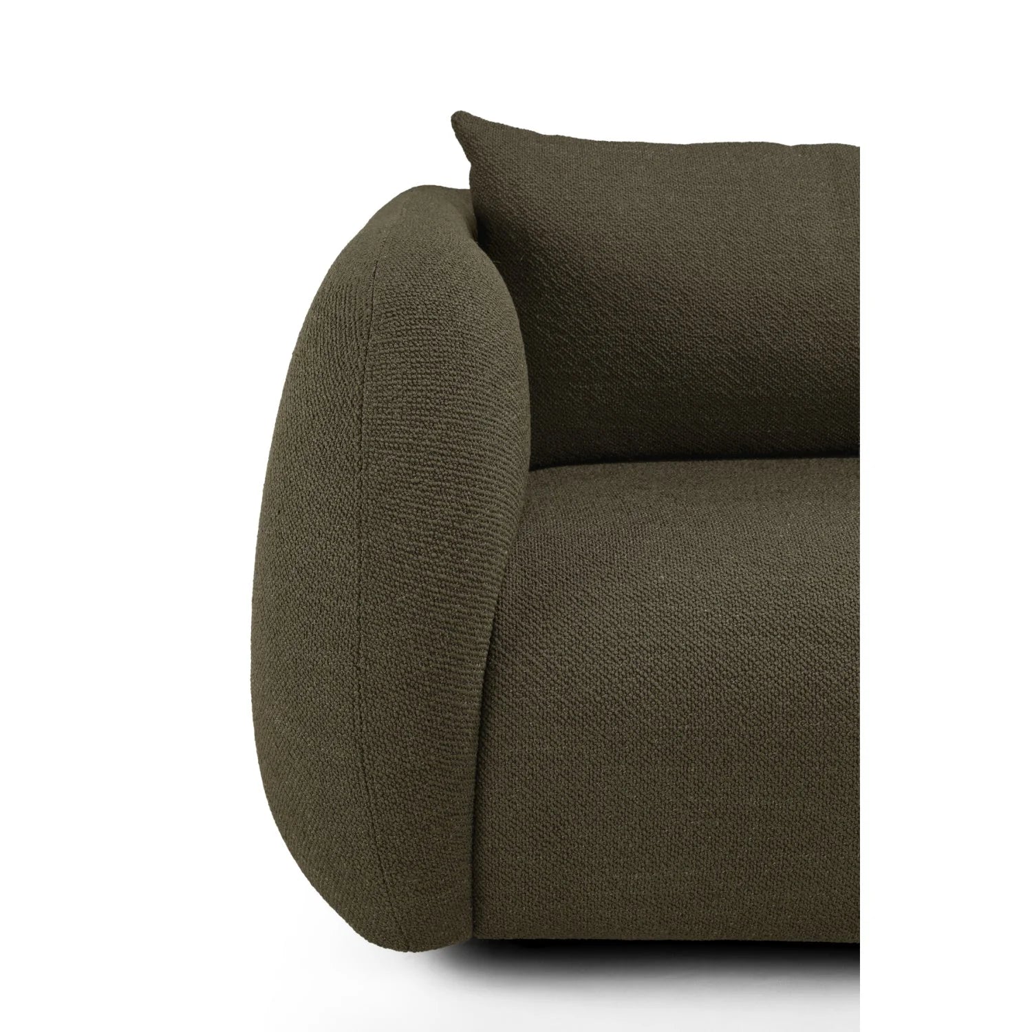 Luxury Fabric 3-Seater Sofa Modern Italian Style for Villa