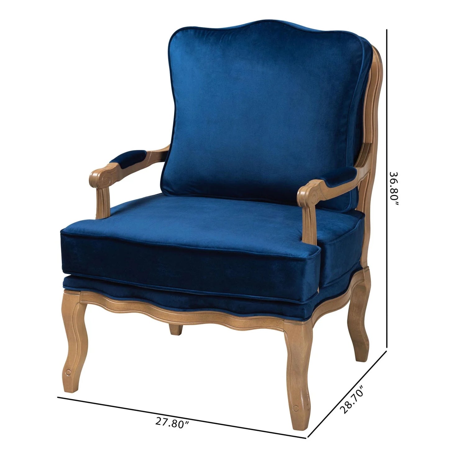 Luxury Fabric Accent Chair European Style for Villa