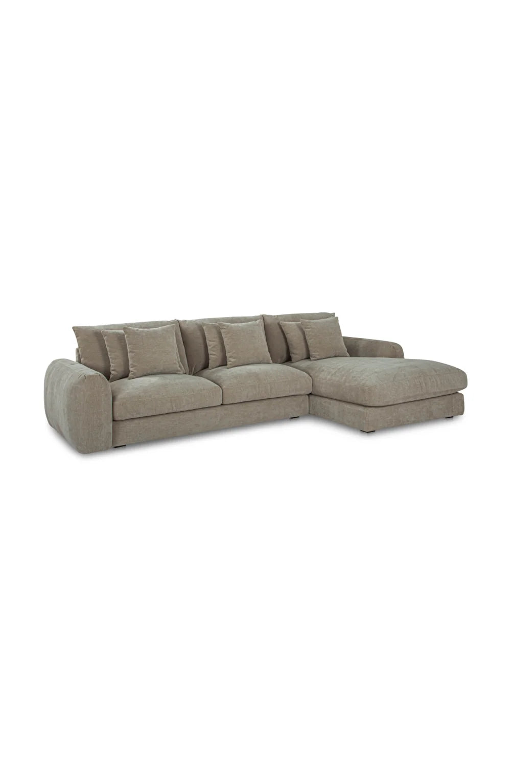 Luxury Fabric L-Shaped Sectional Sofa Modern Italian Style for Villa