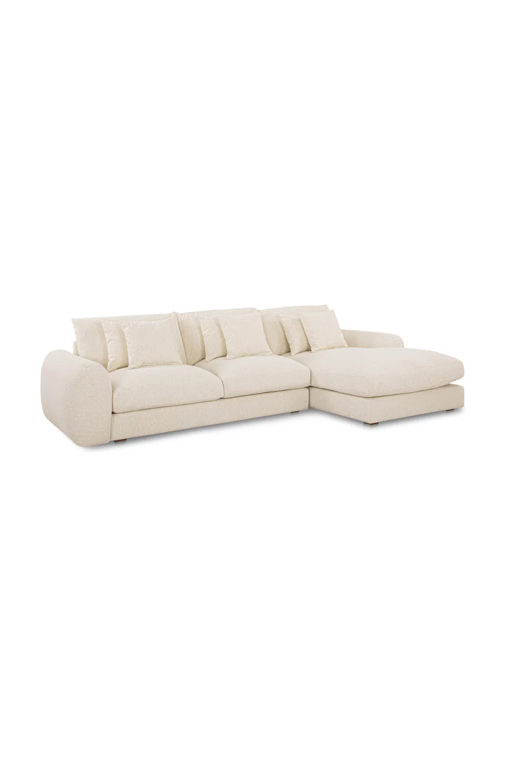 Luxury Fabric L-Shaped Sectional Sofa Modern Italian Style for Villa