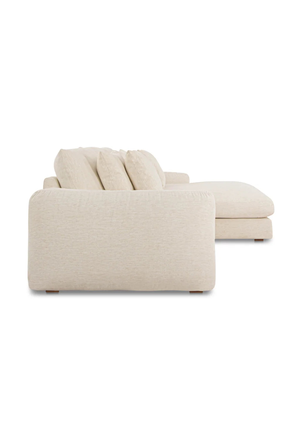 Luxury Fabric L-Shaped Sectional Sofa Modern Italian Style for Villa