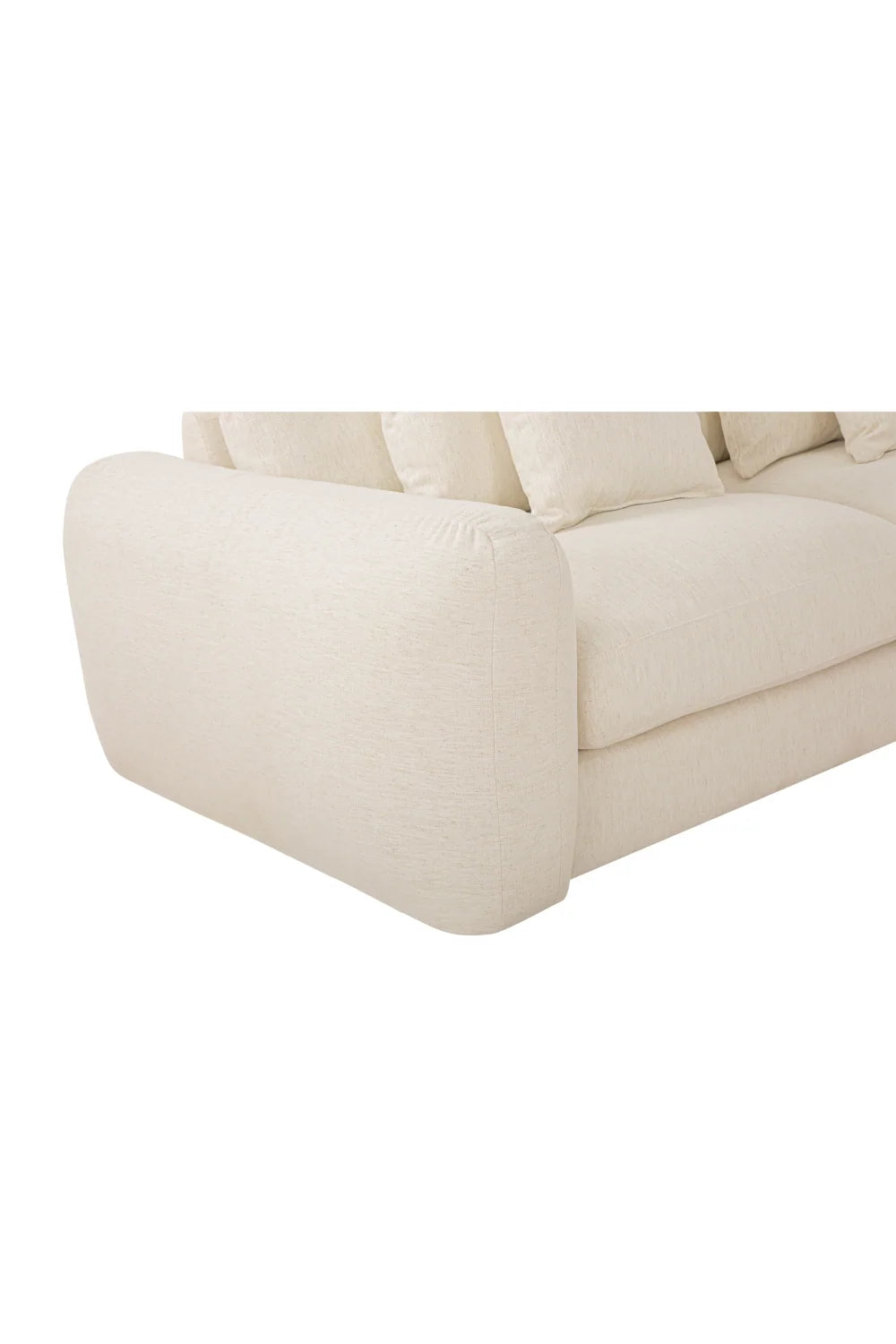 Luxury Fabric L-Shaped Sectional Sofa Modern Italian Style for Villa