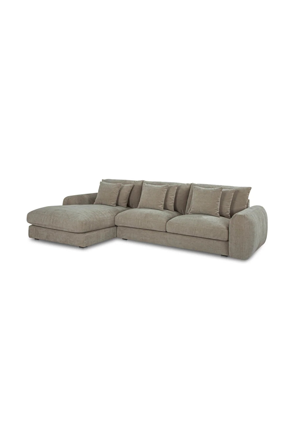 Luxury Fabric L-Shaped Sectional Sofa Modern Italian Style for Villa