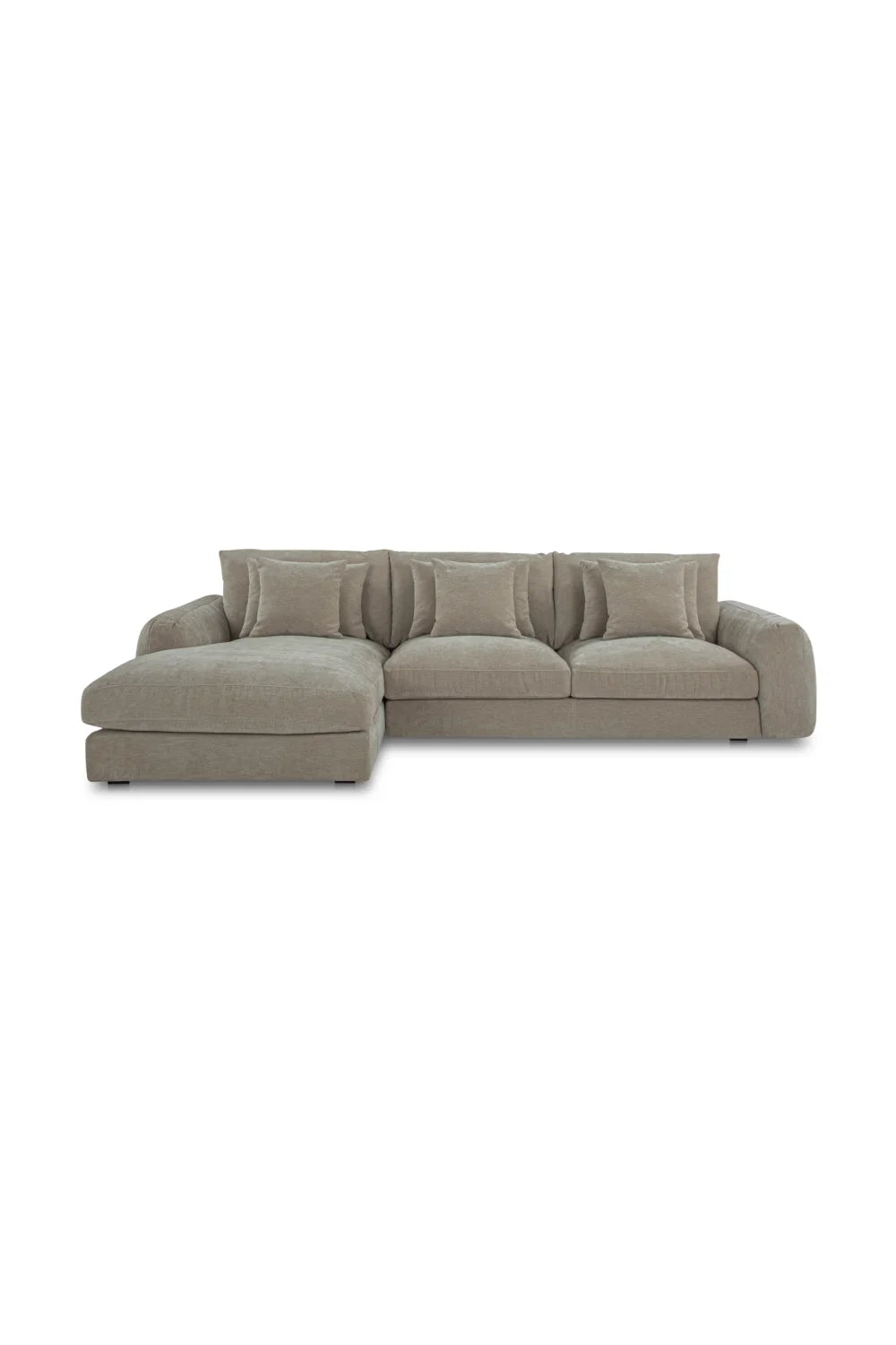 Luxury Fabric L-Shaped Sectional Sofa Modern Italian Style for Villa