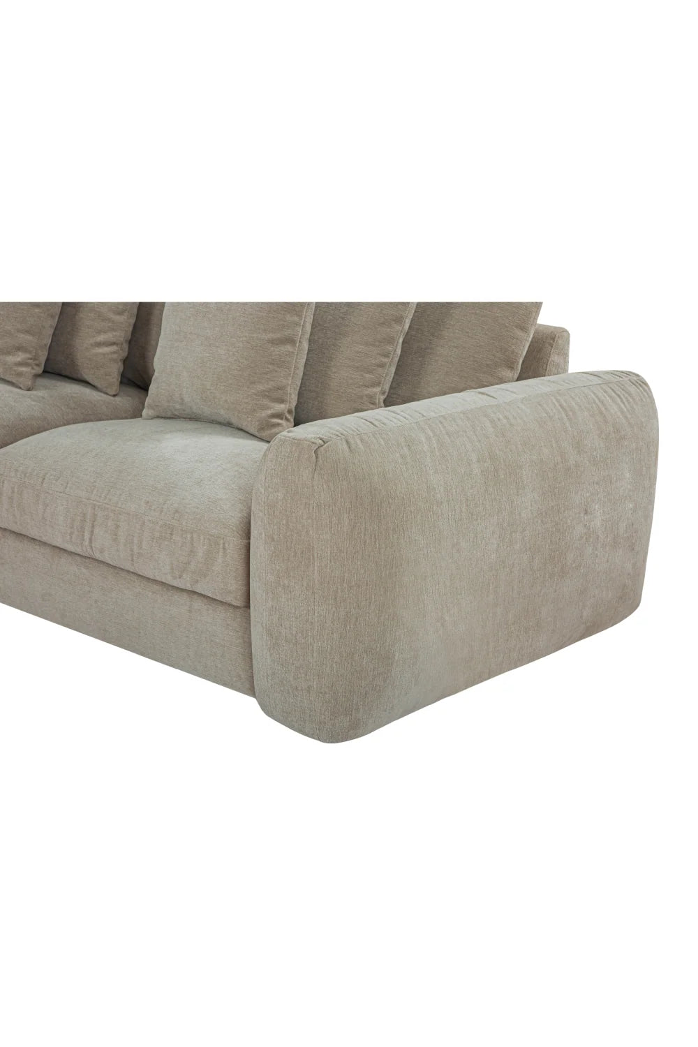 Luxury Fabric L-Shaped Sectional Sofa Modern Italian Style for Villa