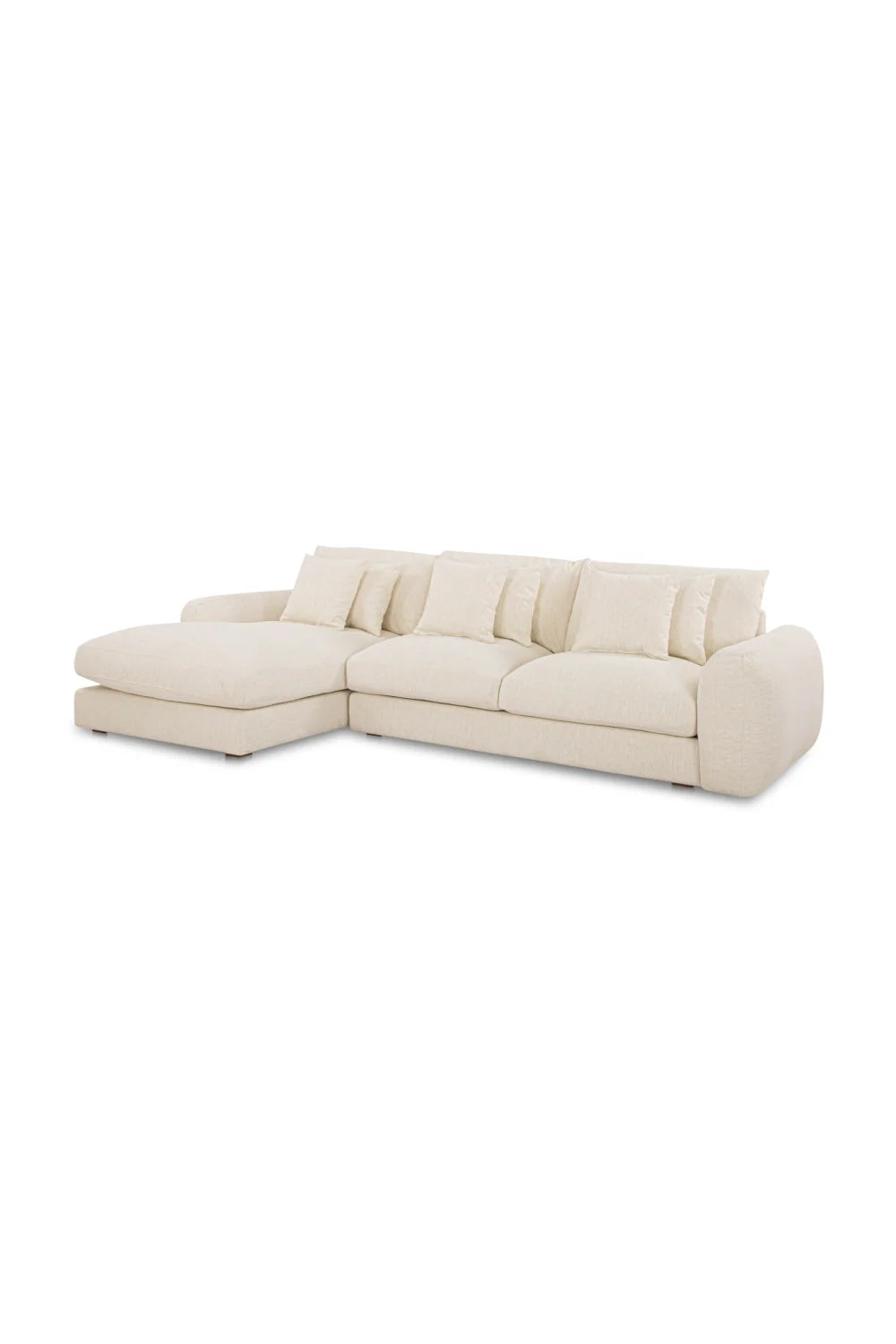 Luxury Fabric L-Shaped Sectional Sofa Modern Italian Style for Villa